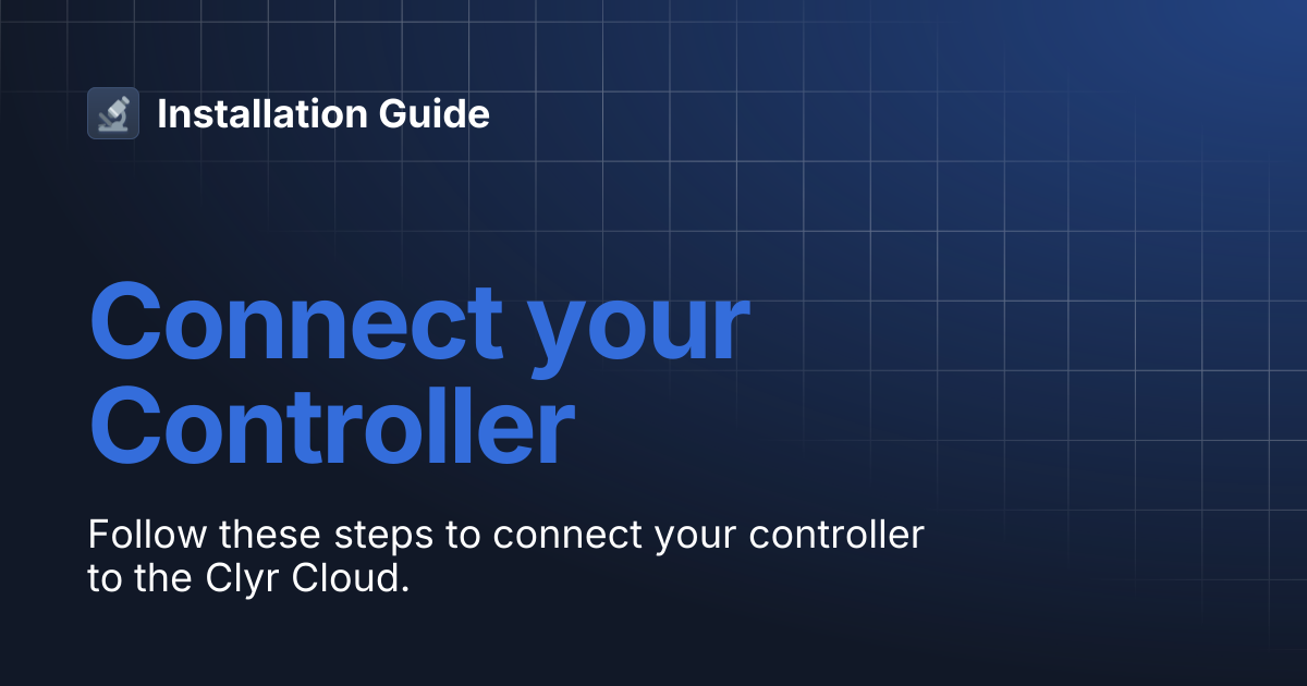 Connect your Controller | Installation Guide